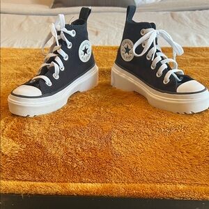Converse Kids Black and White High-Top Sneakers